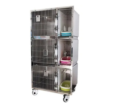 JYC-4 three layers of 6 doors acrylic panel-cat cage